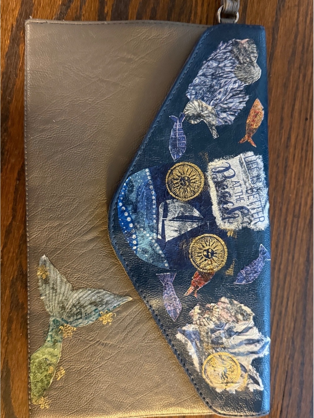 Clutch with Mermaid and Marine Motif